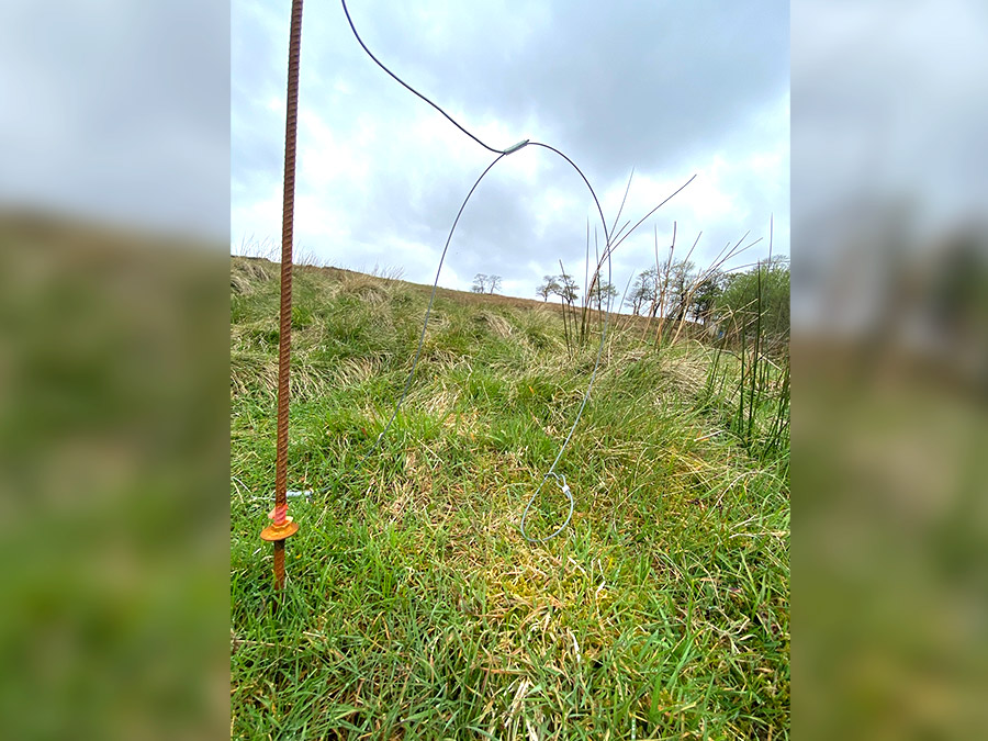 Kill pole snare on Howarth Moor in Bronte Country